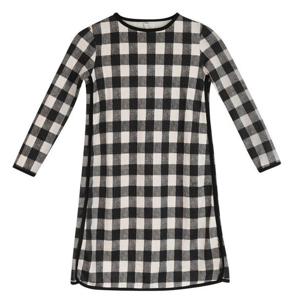 NEW FROO BLACK GINGHAM DELLA DRESS - Picture 1 of 2